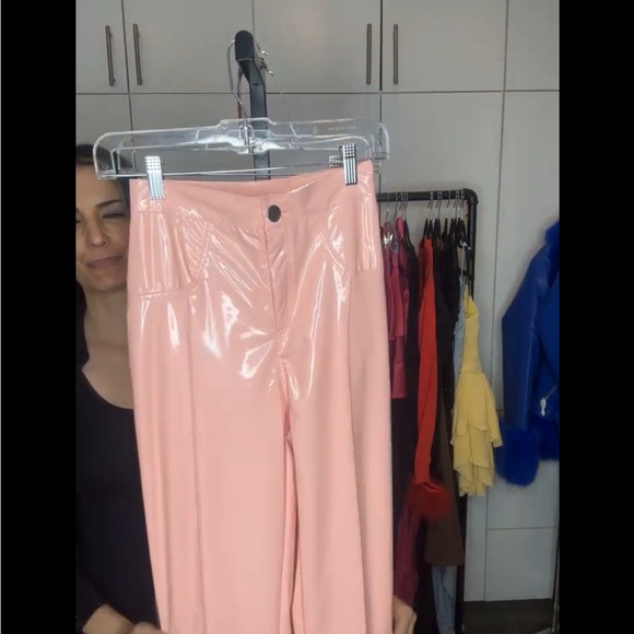 Cotton Candy Pink Straight Leg Pants - Picture 2 of 2